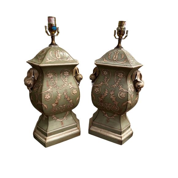 Chelsea House Decorative Lamp (2 total) Distressed Look - Picture 4 of 16